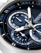 Police Stainless Steel Chronograph Watch Blue Dial Steel Bracelet