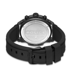 Police Black & Blue Case Watch with Black & Blue Dial and Silicone Strap Set