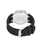 Police Case, Black To Charcoal Dial, Black Silicon Watch