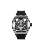 Police Gun & Black Dial, Black Silicon Strap Watch
