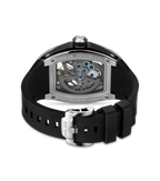Police Gun & Black Dial, Black Silicon Strap Watch