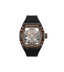 Police Gun Dial, Black Silicon Strap