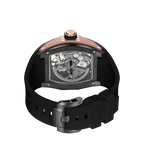 Police Gun Dial, Black Silicon Strap