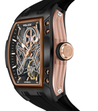 Police Gun Dial, Black Silicon Strap