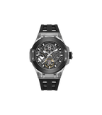 Police Black TR90 Case Watch with Black & Gunmetal Dial and Black Silicone Strap