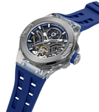 Police Gun Blue Case Watch with Blue Dial & Blue Silicone Strap