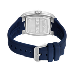 Police Men’s Blue Dial Multifunction Stainless Steel Silicone Watch