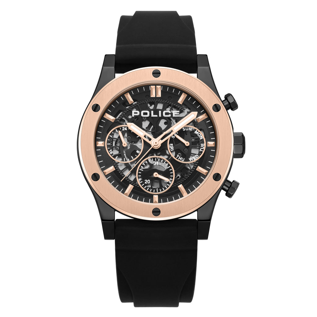 Notty Multifunction Chronograph Watch with Brown Dial