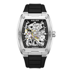 Police Steel Case, Black  Dial, Black Silicone