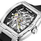 Police Steel Case, Black  Dial, Black Silicone