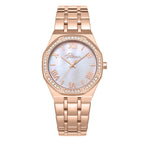 POLICE Women's Moonlight 32mm Rose Gold-Plated Watch with White Mother-of-Pearl Dial