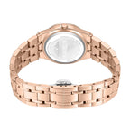POLICE Women's Moonlight 32mm Rose Gold-Plated Watch with White Mother-of-Pearl Dial
