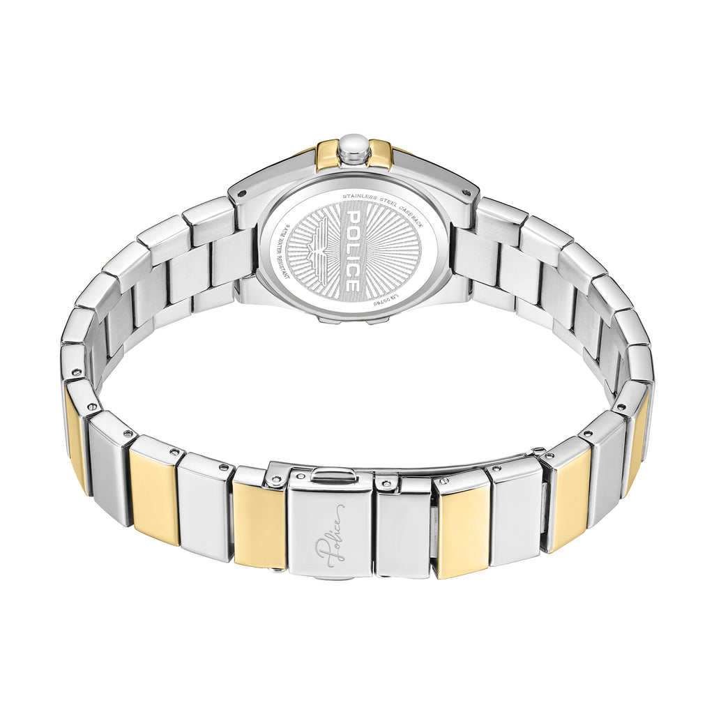 Police Cosmos Women's 33MM Dual Tone Analog Metal Strap Watch