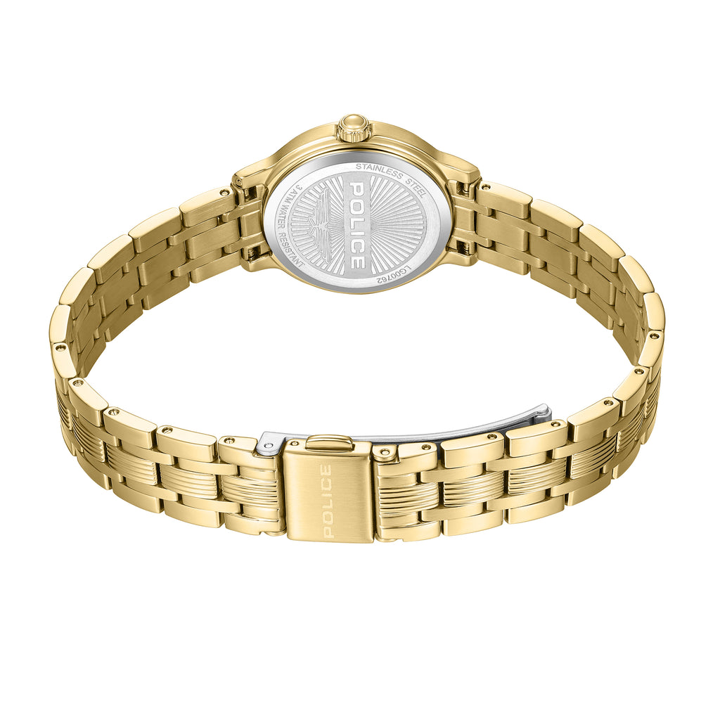 Police Charm Women's 27MM Gold Analog Stainless Steel Strap Watch