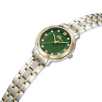 Police Women's 27mm Two-Tone Watch with Green Dial