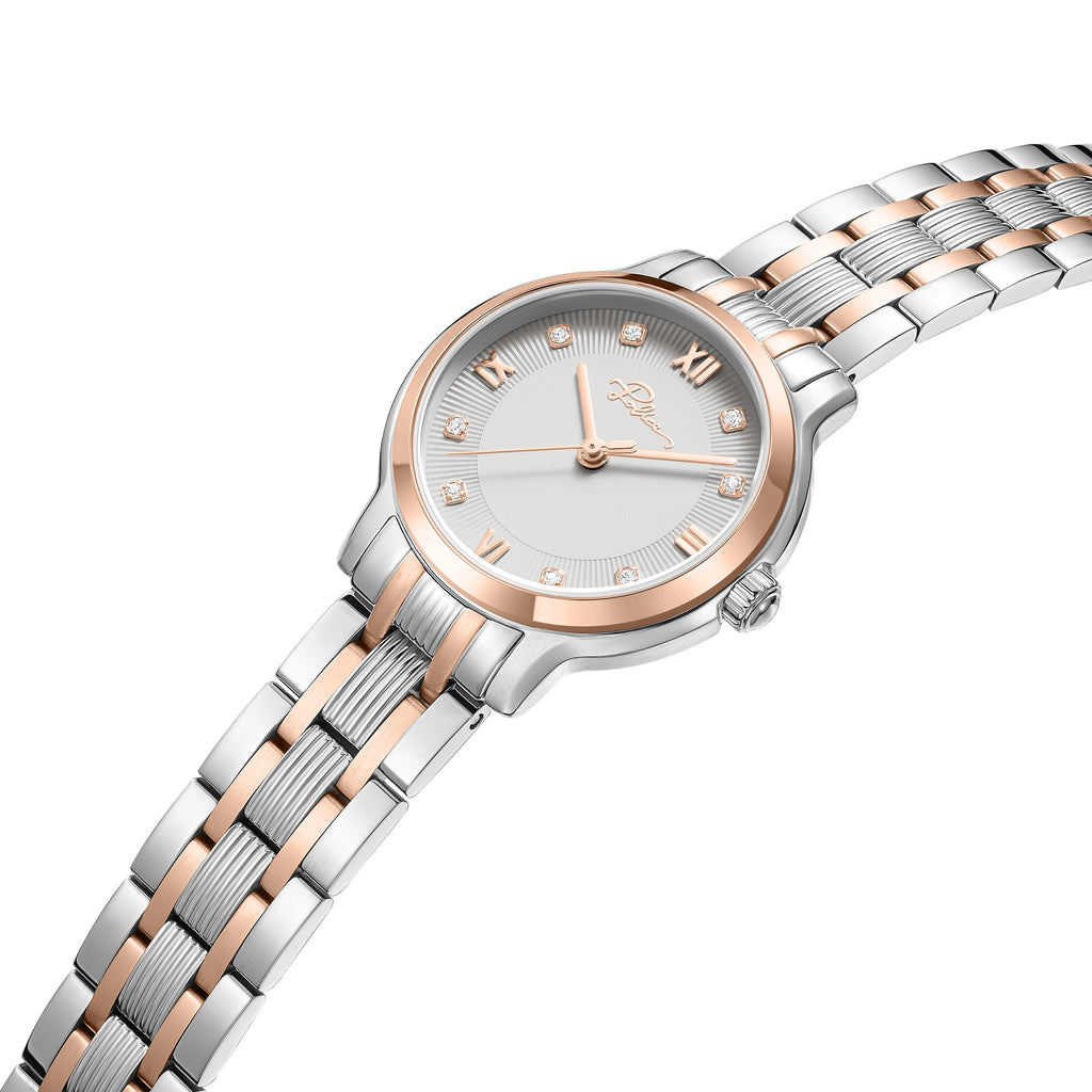 Police Women's 27mm Two-Tone Watch with Grey Dial