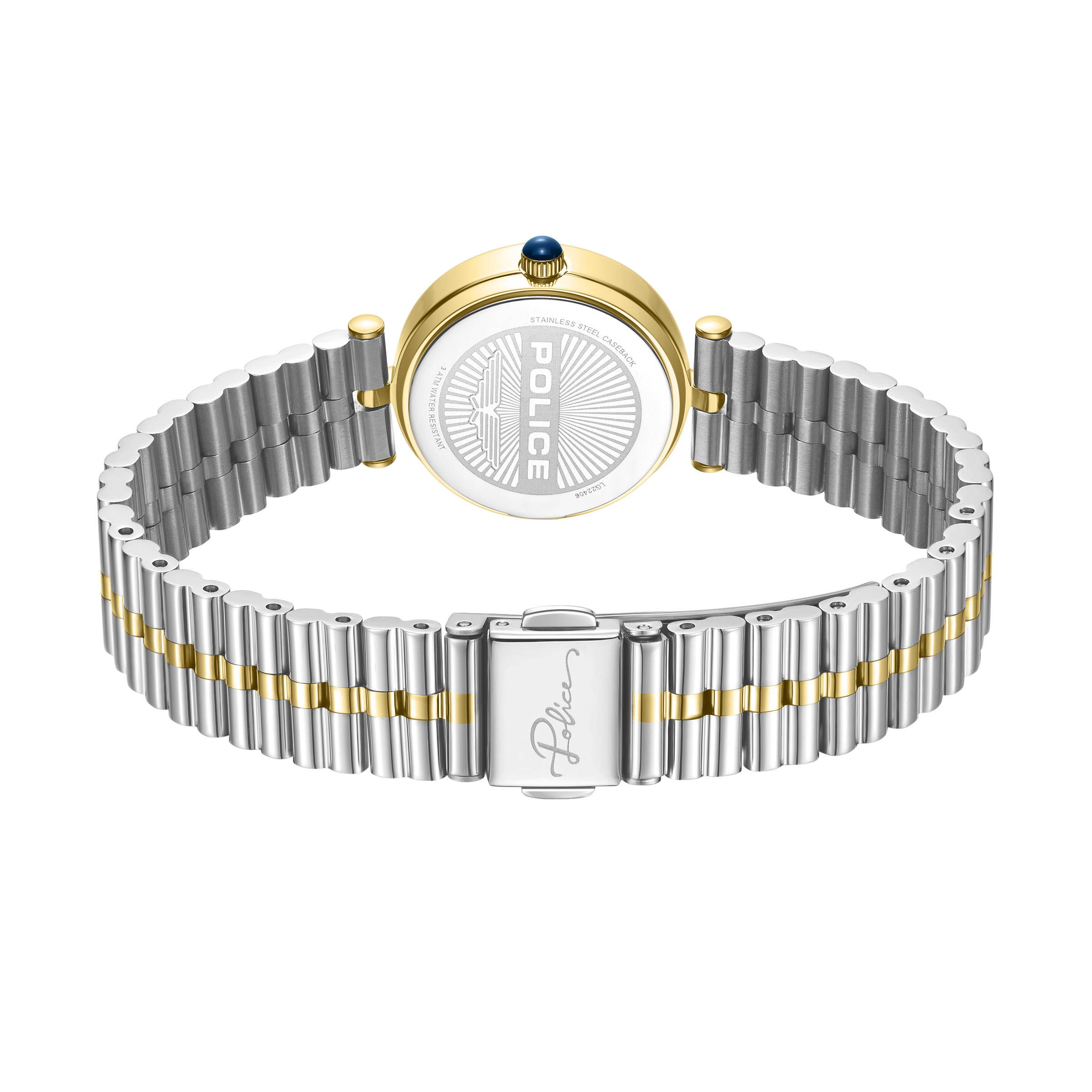 Police Women’s Two-Tone Green Dial Watch