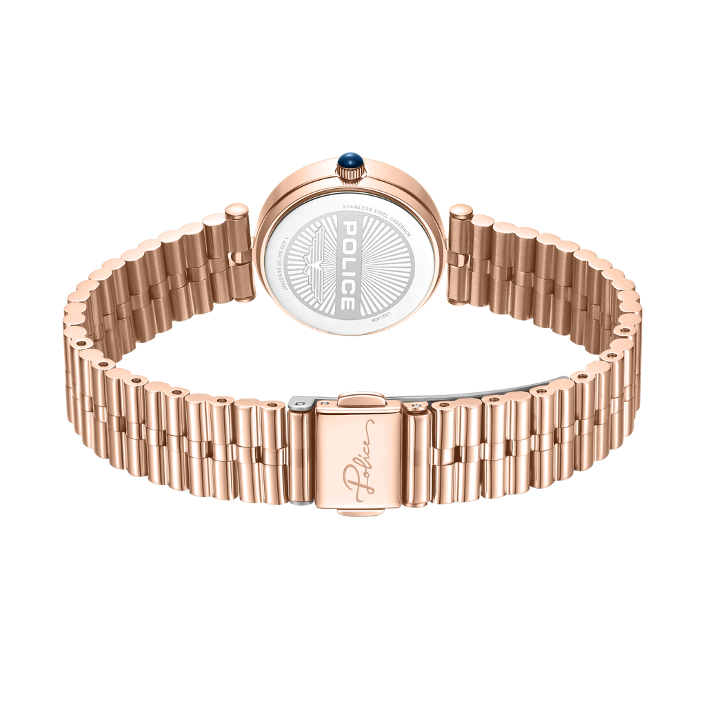 Police Women’s Rose Gold White Dial Watch