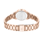 Police Women’s Rose Gold Green Dial Crystal Bezel Watch