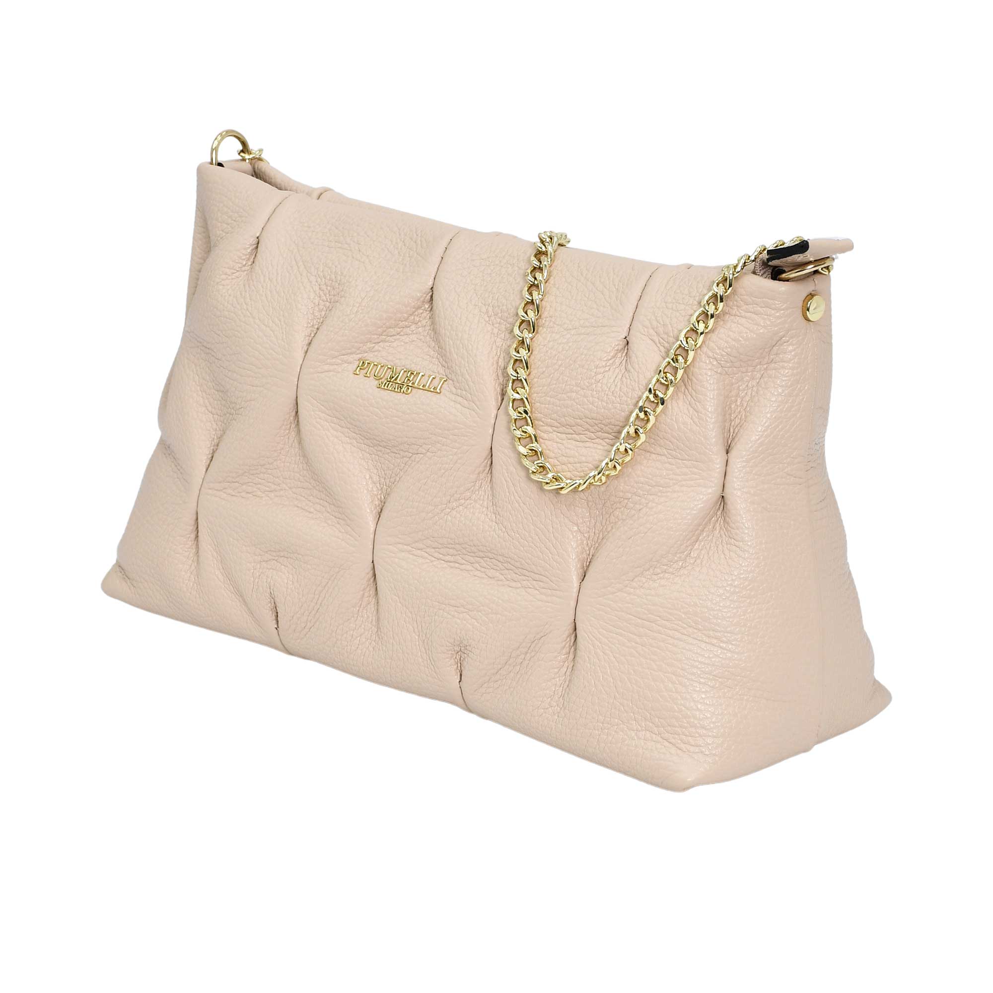 Piumelli Women's BIBI M Dollaro Leather Polyester Lining Shoulder Bag
