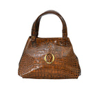 Orlandi Valentino Women's Rhea Military Leather  Hand Bag