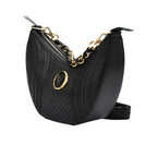 Orlandi Valentino Women's Leather Shoulder Bag with Decorative Lock