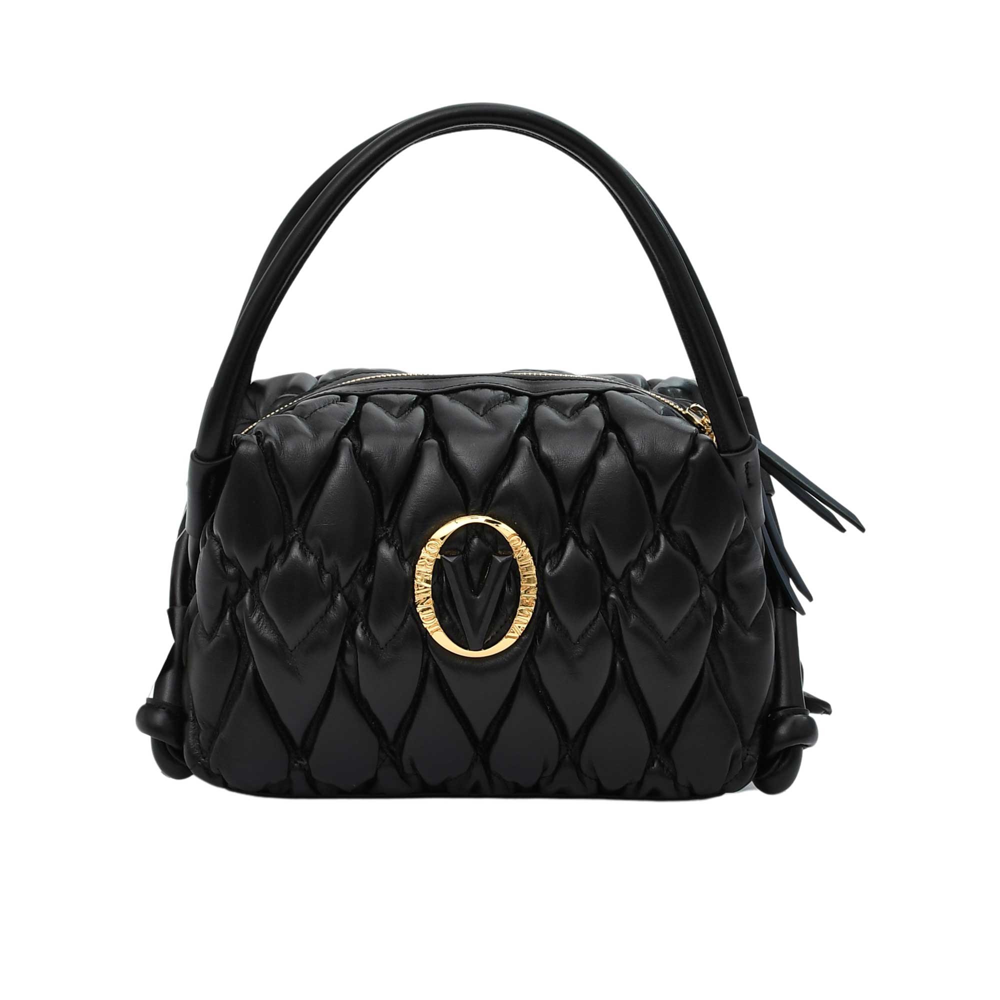 Orlandi Valentino Women's Leather Hand Bag with Studs