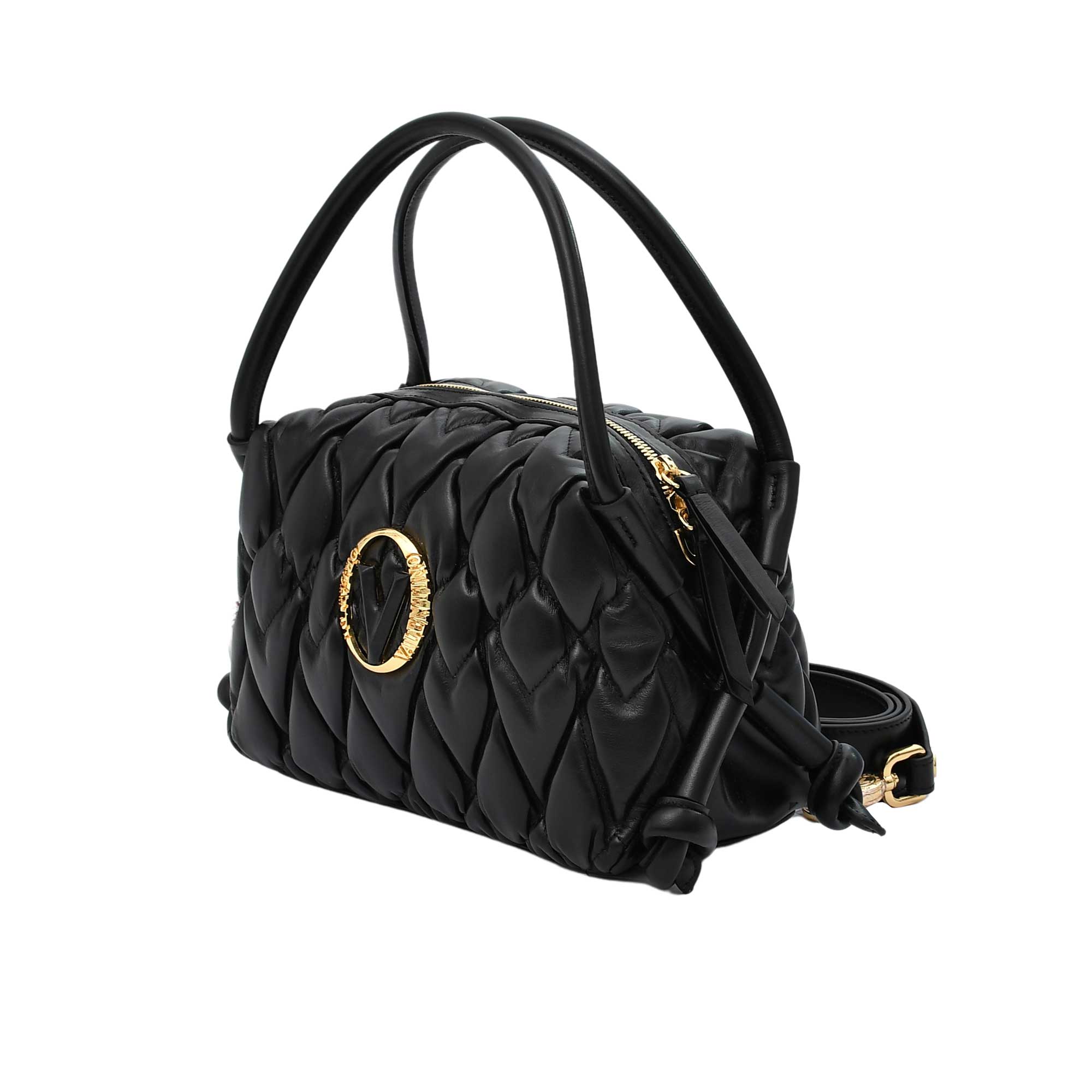Orlandi Valentino Women's Leather Hand Bag with Studs