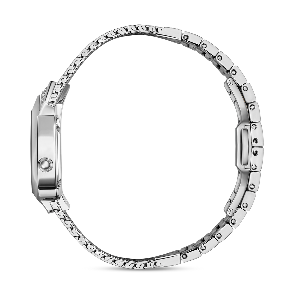 Saint Honoré Paris Stainless Steel Diamond Black Dial Bracelet Watch
