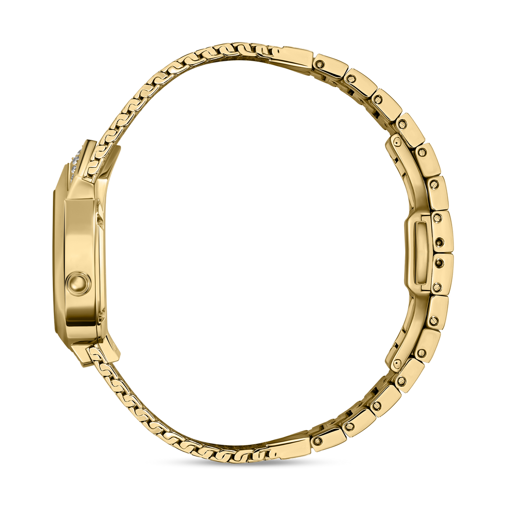 Saint Honoré Paris Gold IP Diamond White Dial Bracelet Watch