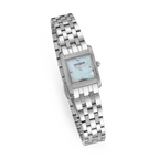 Saint Honore Stainless Steel Case with White Mother of Pearl Dial & 4 Diamonds