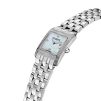 Saint Honore Stainless Steel Case with White Mother of Pearl Dial & 4 Diamonds