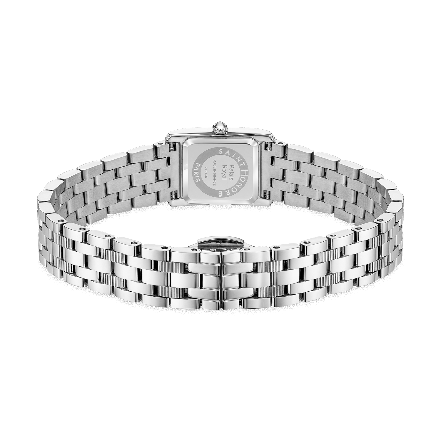 Saint Honore Stainless Steel Case with White Mother of Pearl Dial & 4 Diamonds