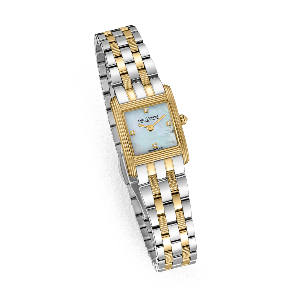 Saint Honore Minigap Case White Mop Dial Women's Watch