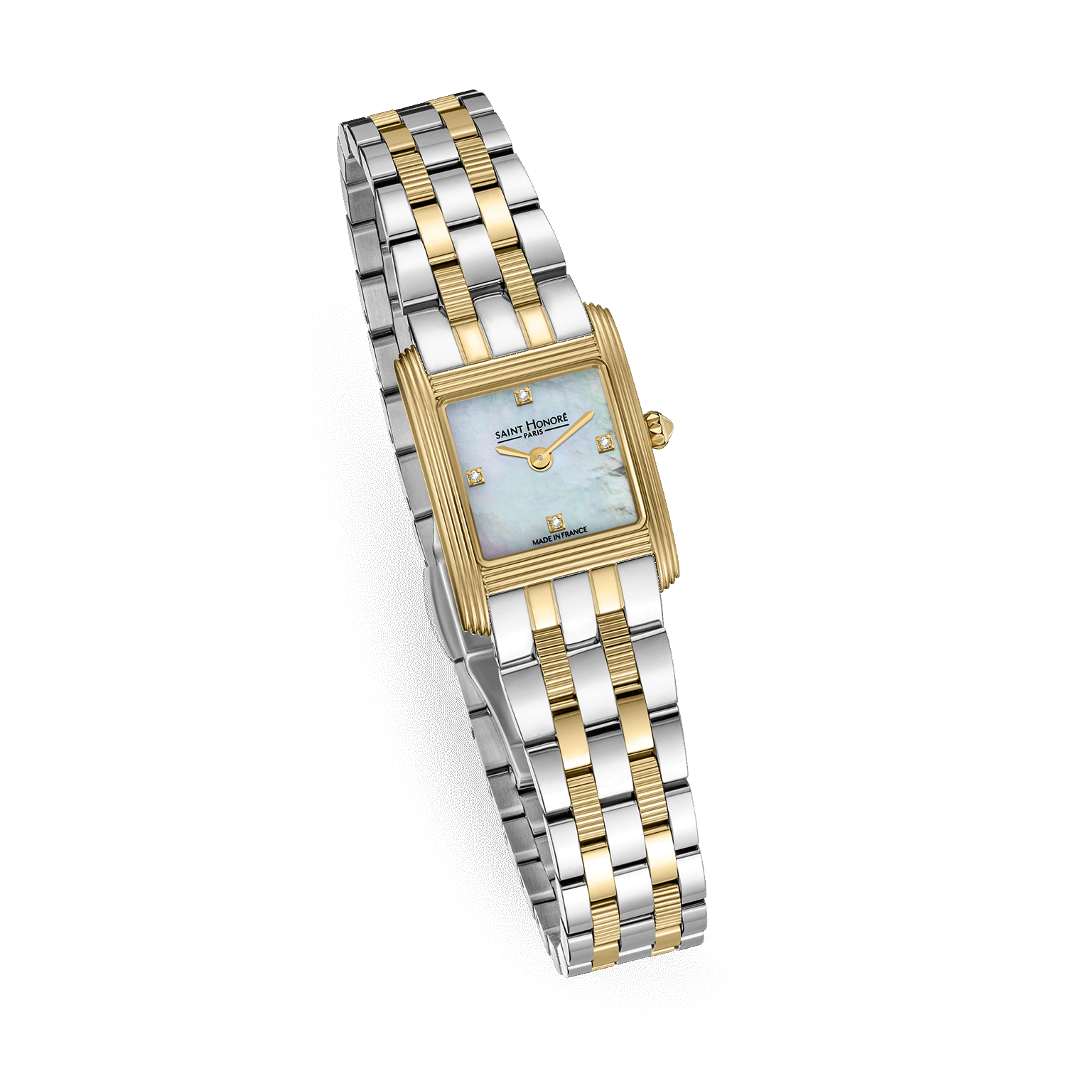 Saint Honore Minigap Case White Mop Dial Women's Watch