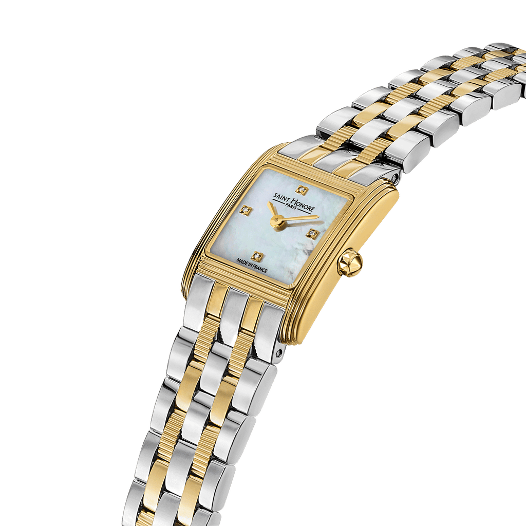Saint Honore Minigap Case White Mop Dial Women's Watch