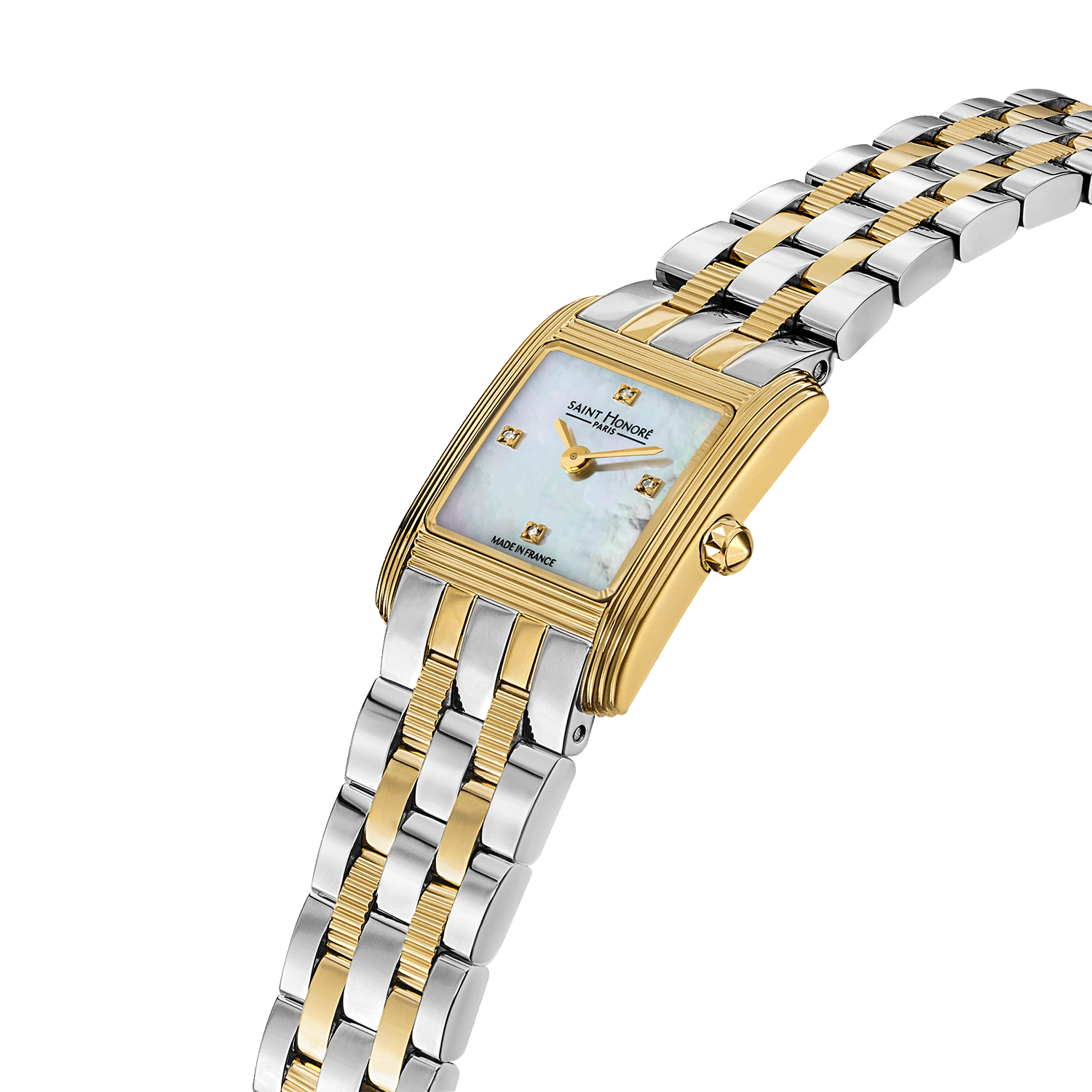 Saint Honore Minigap Case White Mop Dial Women's Watch