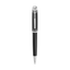 Police Aptos black ballpoint pen with polished silver-tone trims and signature Police branding