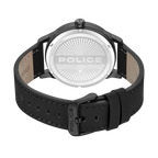 Police black dial gunmetal stainless steel watch black leather strap men luxury watch Shop the Latest Online