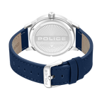 Police blue dial stainless steel watch blue leather strap men luxury watch Order Online Today
