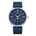 Police blue dial stainless steel watch blue leather strap men luxury watch Order Online Today