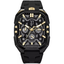 Police Bullhead Chronograph men's watch black and gold with silicone strap at Paris Gallery Qatar