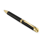 Police Felix black ballpoint pen with gold trims luxury writing instrument Paris Gallery Qatar Now Online