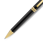 Police Felix black ballpoint pen with gold trims luxury writing instrument Paris Gallery Qatar Now Online