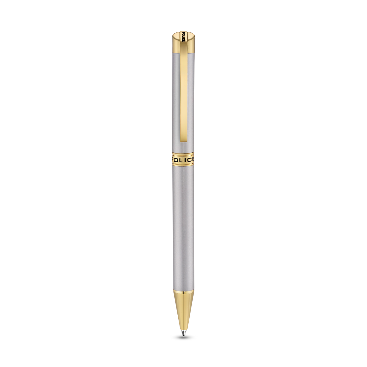 Police Felix silver ballpoint pen with gold trims luxury writing instrument Paris Gallery Qatar Shop the Latest Online Main image