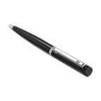 Police Sagona black matte ballpoint pen with stainless steel trim luxury writing instrument Paris Gallery Qatar Available for Online Purchase