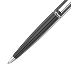 Police Sagona black matte ballpoint pen with stainless steel trim luxury writing instrument Paris Gallery Qatar Available for Online Purchase
