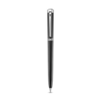 Police Tisa polished black enamel ballpoint pen with stainless steel trim luxury writing pen Paris Gallery Qatar Shop Now Online