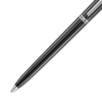 Police Tisa polished black enamel ballpoint pen with stainless steel trim luxury writing pen Paris Gallery Qatar Shop Now Online
