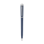 Police Tisa polished navy blue enamel ballpoint pen with stainless steel trim luxury pen Paris Gallery Qatar Available for Online Purchase